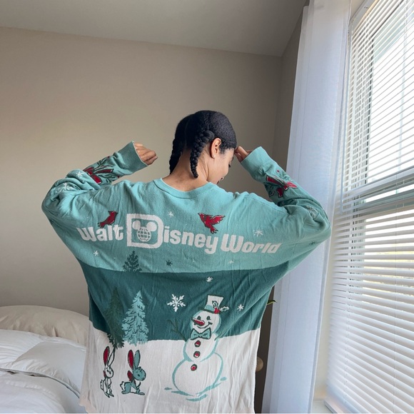 Disney World Mickey Mouse Holiday Spirit Jersey Sweater Adults size Large - Picture 3 of 12